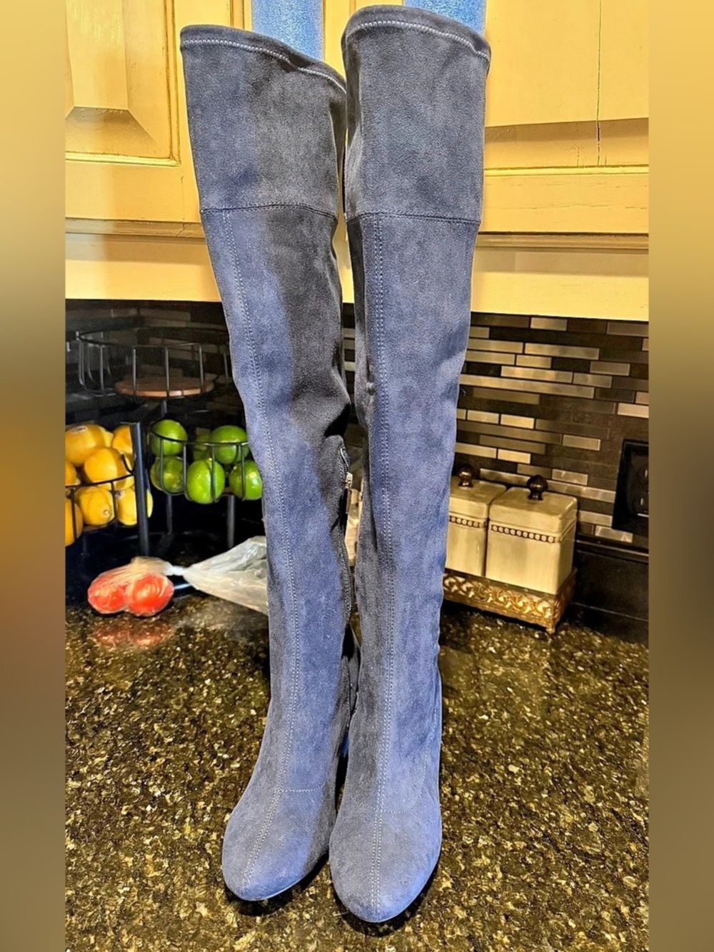 DAUPHINE Over-the-Knee Boots in Blue US 7.5 / EU 37.5 Like New